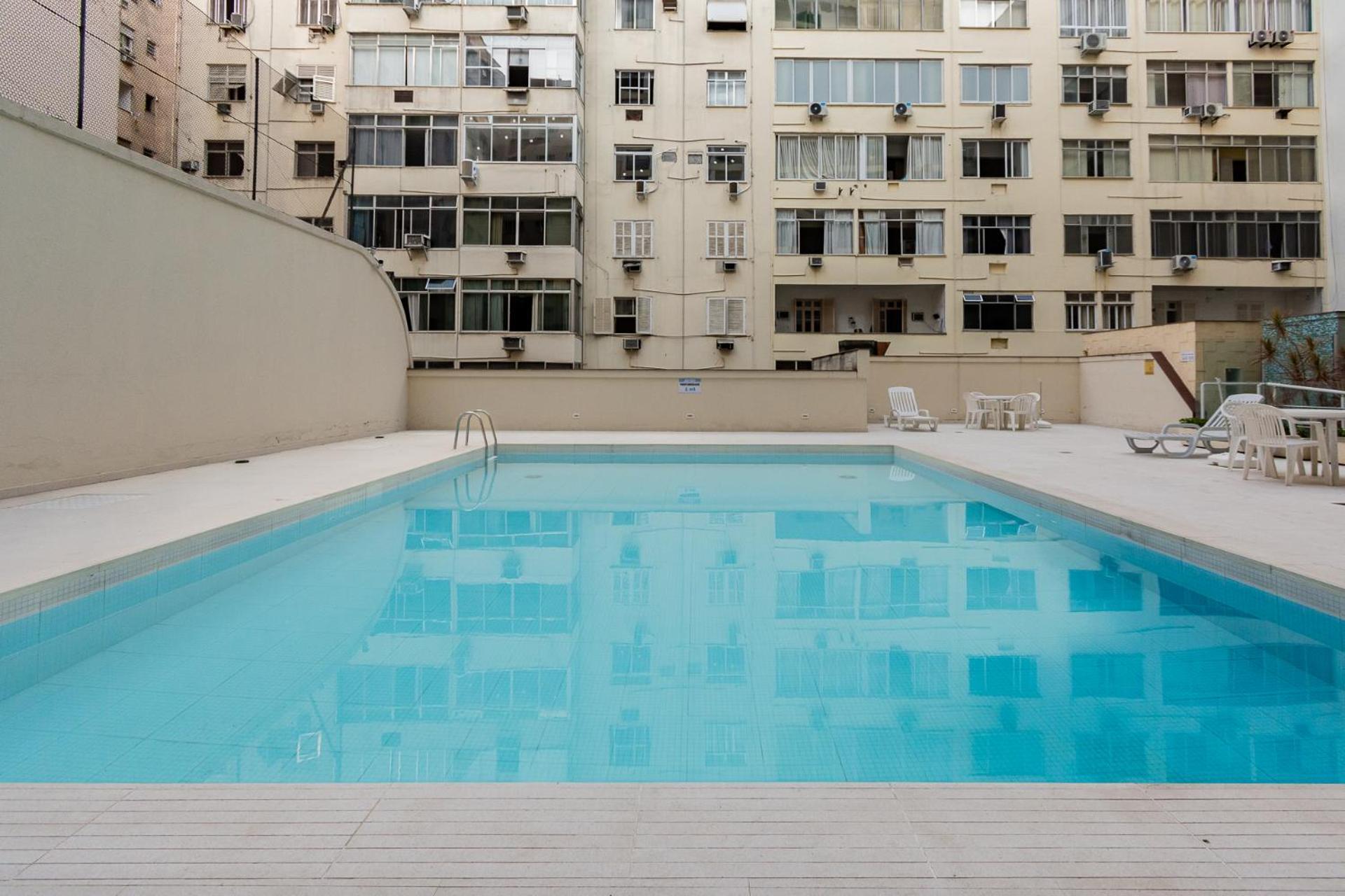 Flat Posto 6 Com Piscina - Copacabana リオデジャネイロ エクステリア 写真